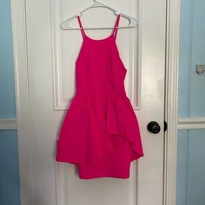 Hot pink dress
